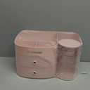 Makeup Organizer Countertop with Drawers, Make up Organizers for Vanity, Skincare Jewelry Earring Organizers, Cosmetic Display Cases Makeup Storage for Bedroom & Bathroom, Ideal Gifts for Women(Pink)