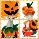 Halloween Porch Goose Outfits, Pumpkin Goose Costume for 23" Porch Goose, Funny Goose Clothes Duck Sculpture Clothes, Outdoor Patio Yard Lawn Decoration