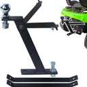Lawn Mower Trailer Towing Hitch with Chrome Trailer Hitch Ball, 3,500 lbs, 2 Inch Diameter, 3/4 x 2-Inch Shank for Cub Cadet Husqvarna Riding Mowers