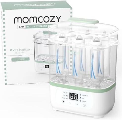 Momcozy Bottle Sterilizer and Dryer, 8-in-1 Electric Steam Baby Bottle Sterilizer for Baby Bottles, Baby stuffs & Breast Pump Accessories