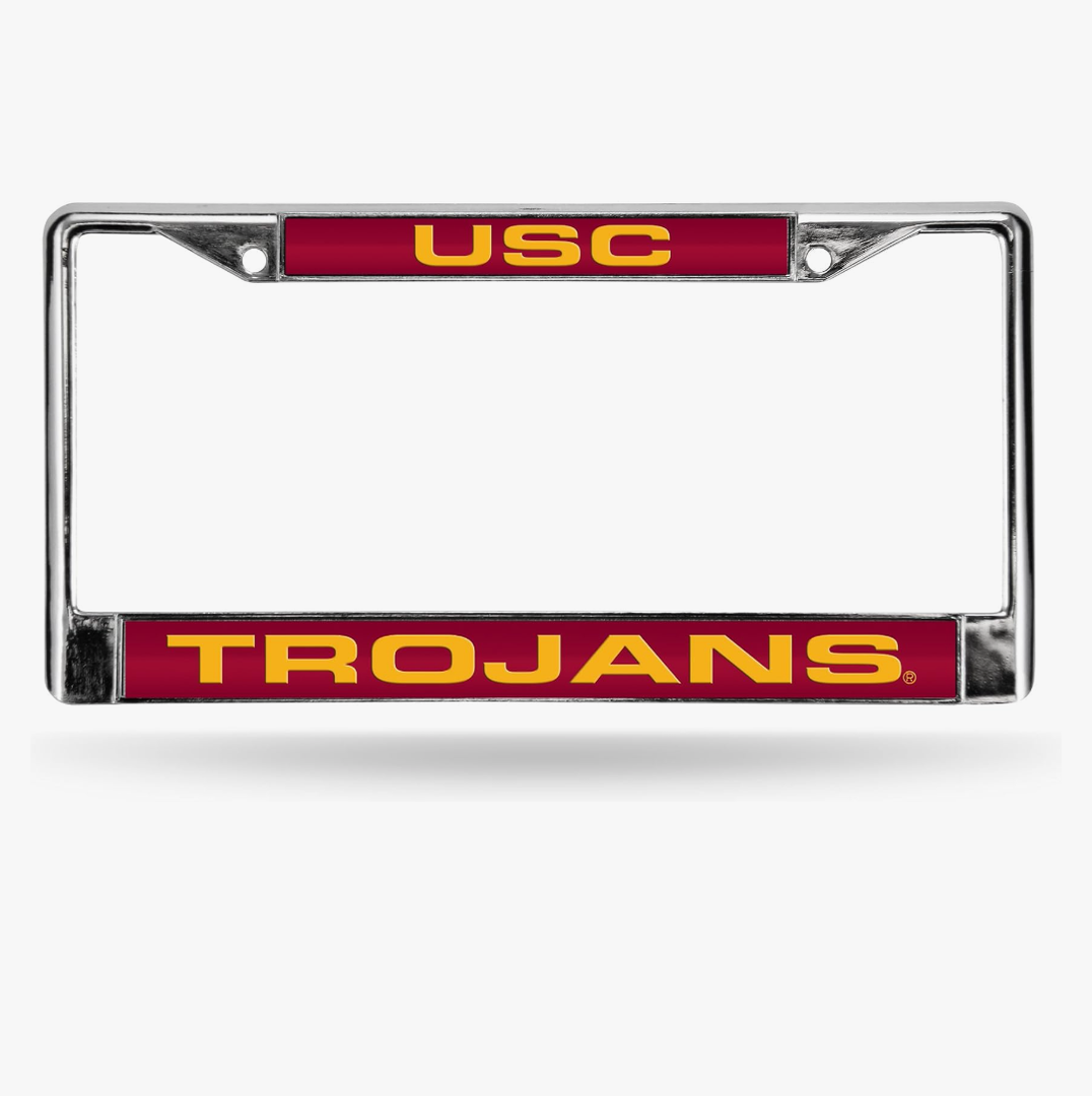 Rico Industries NCAA Unisex-Adult Laser Cut Inlaid Standard Chrome License Plate Frame