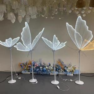 Wedding Butterfly Floor lamp LED Romantic Elegant Decoration Party Atmosphere Props (Diameter 80cm, White) Wedding Butterfly Floor lamp LED Romantic Elegant Decoration Party Atmosphere Props (Diameter 80cm, White)