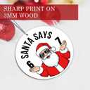 2 x 4Pcs 67 Christmas Ornament, Santa Says Six Seven Christmas Ornament, Funny 67 Meme Acrylic Christmas Tree Ornament, 67 Hanging Christmas Decorations (C)