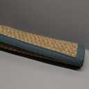 SAFAVIEH Area Rug 2x3 - Natural Fiber Collection - Natural & Light Blue, Seagrass, Basketweave Pattern with Border (NF114M)
