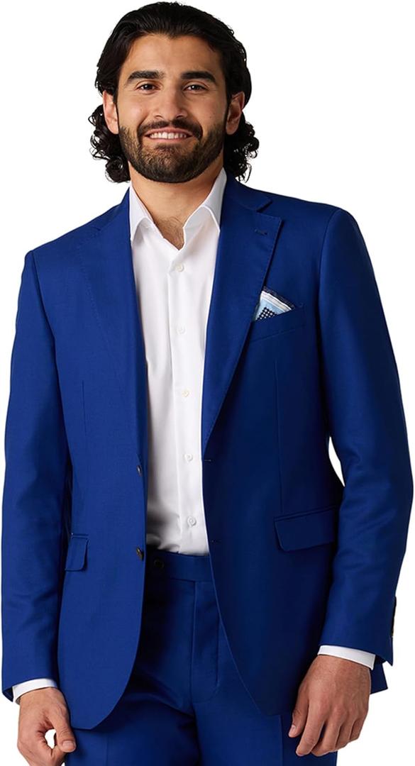 Alton Lane Mercantile Jacket Tailored Fit - Premium Quality Suit Jacket for Men, Stylish and Elegant Formal Suit for Men (38 Short, Cobalt)
