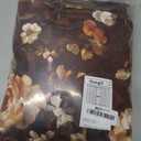 StangH Floral Brown Curtains 96 inches Long, Super Soft Velvet Drapes with Blossom Print Pattern Retro Light Filtering Fall Design Decor for Living Dining Room, W52 x L96, 2 Panels