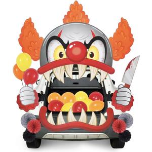 JOYIN Halloween Clown Trunk or Treat Car Decorations Kit, Outdoor Indoor Stickers Decor, for Haunted House SUV Archway Garage