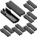 Kingdder 10 Pack Breaker Filler Plate, Circuit Breaker Panel Cover Knockout Filler Plate Box Cover Black(Chfpp)