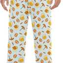 Fest Beer Pretzels Sausages Mens Pajama Pants Lounge Men's Pajama Bottoms Soft Sleep Pants With Pockets L
