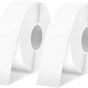 Label Maker Tape SUPVAN E10 Adapted Label Print Paper Refill Size 2 Packs Continous 0.59inx19.68ft Thermal Laminated Waterproof Self-Adhesive Multipurpose Labeling Tape Replacement