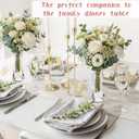 Mumufy 24 Pcs Plastic Bud Vases in Bulk Small Clear Flowers Vases for Centerpieces Wedding Decorations Home Banquet Formal Dinners Party Table Decor(Hexahedron)