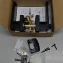 JO.KO Entry Door Lock Set, Square Door Lever for Bedroom, Passage Door Privacy Locking Interior/Exterior Entry Door Knob/Heavy Duty (1 Pack, Matte Black)