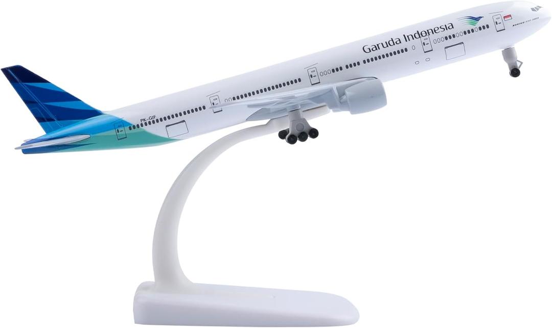 1:300 Scale Model Plane Indonesia 777 Metal Alloy Die-Cast Airplane for Gift and Collection