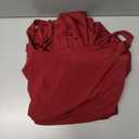 ABYOVRT Women Formal Dresses Sleeveless Bodycon Ruched High Slit Sexy Maxi Dress Cocktail Prom Wine Red,S