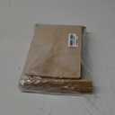 100 Pcs Bread Bags for Homemade Breads with Window, 6.3 x 5.1 x 10.3 Inch Tin Tie Tab Lock Resealable Bakery Loaf Bags for Packaging Sourdough Bread, Cookies, Bagels, Pastry (Brown)