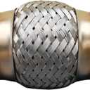 Exhaust Flex Pipe Universal Type 100% Stainless Steel For Heavy Duty and Cars (1 PC, 2X4X8)