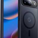 teloxy Magnetic for Google Pixel 10 Pro/10 Case,Shockproof Protective Durable Slim Translucent Matte Anti-Fingerprint Phone Case,Black