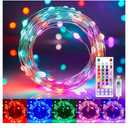 Minetom Fairy Lights Color Changing - 66FT 200 LED String Lights with Remote, 16 Single Colors & 6 Holiday Colors, USB Fairy Light Indoor with 12 Mode, Christmas Light for Bedroom Halloween Decoration