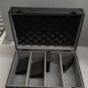 Vitula Card Case Fits for 600 Toploaders or 120 PSA Slabs or 120 Magnetic Card Holders, Trading Cards Storage Box Fits for TCG, Sports Cards, PSA Graded Slabs, Lockable Sports Cards Case (L, Black)