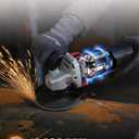 AVID POWER Angle Grinder, 7.5-Amp 4-1/2 inch Electric Grinder Power Tools with Grinding and Cutting Wheels, Flap Disc and Auxiliary Handle for Cutting, Grinding, Polishing and Rust Removal - Red