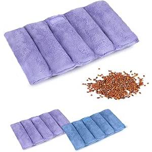 SuzziPad Heating Pad Microwavable, 6.5x12” Reusable Heat Pads for Discomfort Reduction, Moist Heated Pack, Muscle Ache, Soothing Back, Neck and Shoulder Fatigue, Warmer Hot Packs (Purple)