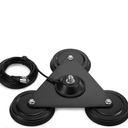 Radioddity M916 Heavy Duty Antenna Magnet Mount SO-239 Connection with CB/VHF/UHF/HF Support, and 4M/157’’ RG-58AU Coaxial Cable, for Ham Radio CB Transceiver, PL-259 Plug