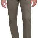 English Laundry Men's 4 Way Stretch Fabric Straight Fit Midweight Pant (36W x 30L, Tan)