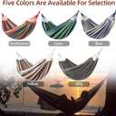 Camping Hammocks for Backyard Hanging Sturdy Garden Comfortable Fabric Hammock Indoor Tree Straps Up to 616lbs Weight Capacity with Travel Bag for Camping Portable Outdoor Patio (Yellow)