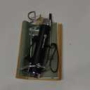 Maestri House Rechargeable Milk Frother with Stand, LunaFro Handheld Electric Foam Maker Waterproof Detachable Stainless Steel Whisk Drink Mixer Foamer for Lattes, Cappuccino (Black)