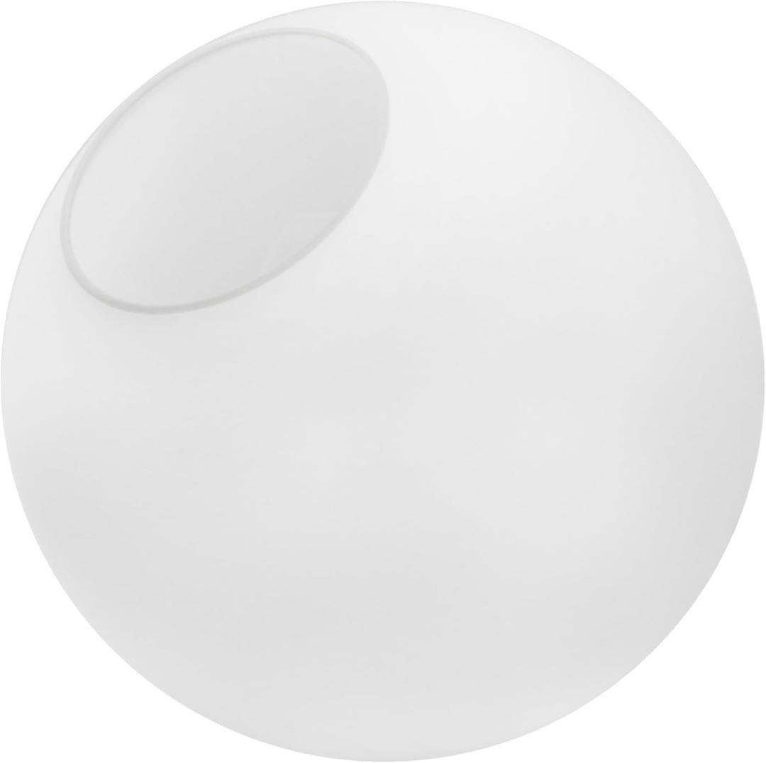 KoKo&Yukina 8 Inch Milk White Glass Globes Shade Frosted Replacement Glass Shades - 3.15" Fitter Opening - Lighting Fixture Replacement, 1 Pack