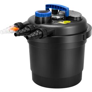 VIVOHOME Bio Pressure Pond Filter with 13W Light, Max. Flow 2380GPH Suitable for Koi Ponds up to 800 Gallons or Ornamental Ponds up to 1600 Gallons (2380 GPH)