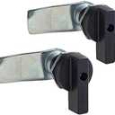 WJSKDQ 2PCS Thumb Operated Offset Thumb Cam Lock Black Cam Lock