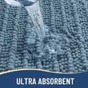 Arotive Luxury Bathroom Rugs 47x24, Extra Soft Thick Absorbent Shaggy Chenille Bath Rugs, Non-Slip Machine Wash Dry, Bath Mats for Bathroom Floor, Tub and Shower, Home Decor Accessories, Smoky Gray