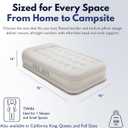 King Koil Luxury Twin Air Mattress with Built-in High Speed Pump for Camping, Home & Guests - Twin Size Double High Airbed Luxury Inflatable Blow Up Mattress Waterproof