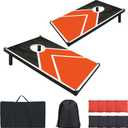 Cornhole Board Set, 3'x2' Cornhole Set, Corn Hole Boards Set, Lightweight Corn Hole Set Includes 2 Cornhole Boards, 8 Cornhole Bean Bags & Carry Case for Outdoor Games