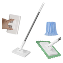 Snap Grip Mini Mop, Clever Zero Touch Cloth Changing Mini Mops, 39 Inch Retractable Gap Dust Cleaner Lazy Mops with Locking Head & Sweeping Cloths for Multi Cleaning