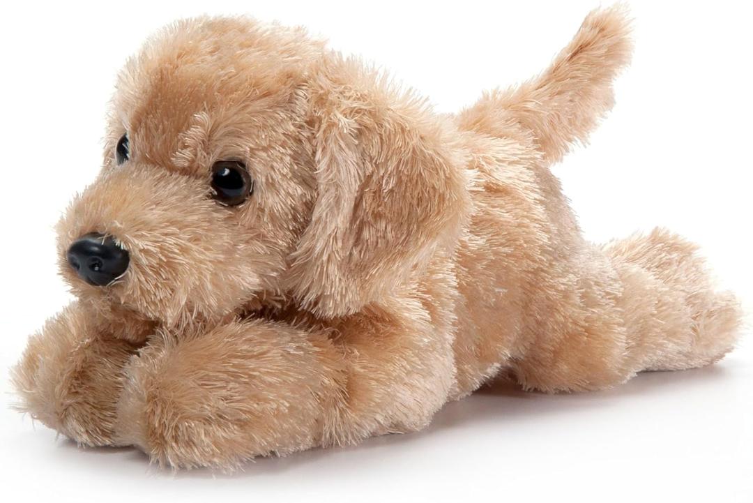 The Petting Zoo Yellow Labrador Dog Stuffed Animal Plushie, Gifts for Kids, Scoopz Wildlife Animals, Dog Plush Toy, 8 inches