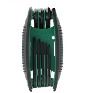 8 Pcs Foldable Allen Key Set, SAE & Metric and Torx Star Hex Key Set, Portable and Lightweight, Heat Treated Cr-V Steel, Perfect for DIY, Car Repair