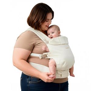 Tivellary Plus-Size Baby Carrier, Widened Shoulder & Extended Waist Straps Up to 68", Reinforced Lumbar Support, Linen-Touch Fabric, Ergonomic “M” Position for Newborn to Toddler (7–44 lbs)