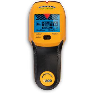 Zircon MultiScanner A200  Electronic Wall Scanner Stud Finder & Metal Detector with Live AC Wire Detection, SpotLite Pointer, ACT Auto-Correcting Technology (Center Finding)