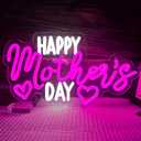 Mother Day Neon Sign Dimmable Mother's Day Neon Sign for Wall Decor Happy Mother's Day Sign Light Up Sign for Party Living Room Bedroom Home Decor