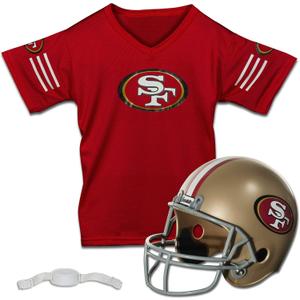 Franklin Sports NFL Kids Helmet + Jersey Sets - Youth NFL Team Uniform Sets - Costume Set - Helmet, Jersey + Chinstrap-Medium