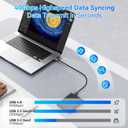 8K USB 4 Cable 40Gbps 240W Fast Charge C-C Cable for Laptop/Monitor/Portable Hard Drive/Docking Station, 2m (6.6ft)