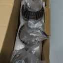 3 Pack Glass Soap Dispenser with Rust Proof Pump, 14 Oz Refillable Liquid Soap Dispenser for Bathroom & Kitchen (Grey)