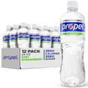Propel, Kiwi Strawberry, Zero Calorie Water Beverage with Electrolytes & Vitamins C&E, 24 Fl Oz (Pack of 12) BBD 07/17/25