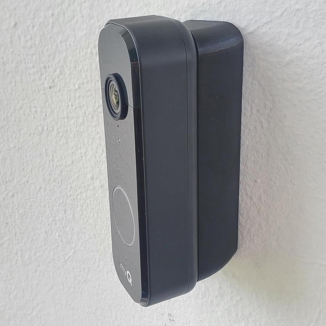 Video doorbell Wedge Angle Mount Bracket Compatible with Chamberlain myQ Video Doorbell | 2K Mount for 45 Degree