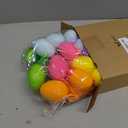 Wesiti 24 Pcs Easter Egg Ornaments for Tree Flocked Mini Easter Ornaments 1.5 Inch Decorative Hanging Decor DIY Crafts for Basket Home Office Party Favors