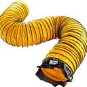 MOUNTO 25FT PVC Flexible Duct Hosing for Exhaust Fan (12inch w/o bag)