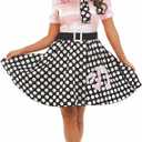 fun shack 50s Sock Hop Costume Outfit for Women, Poodle Skirt Dress, Retro Dance Attire, Vintage Style Costume XL