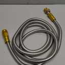 UNCO 10 Feet Stainless Steel No Kink Metal Garden Hose (Silver)